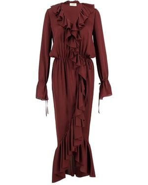 Saint Laurent Maxi Dresses - Red