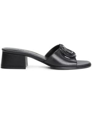 Guess Cerinna Leather-Blend Sandals - White