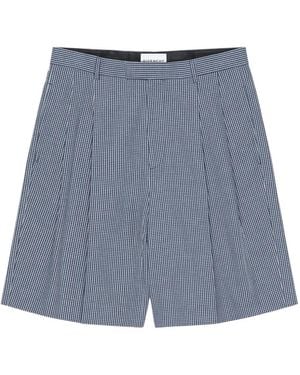 Givenchy Shorts Mit Karomuster - Blau