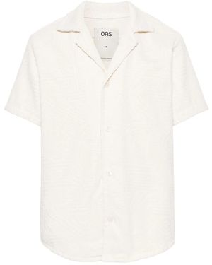 Oas Golconda Cuba Camp-Collar Shirt - White