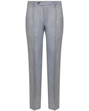 PT Torino Geplooide Pantalon - Grijs