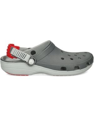 Crocs™ Clog-Sandalen mit perforierten Riemen - Grau