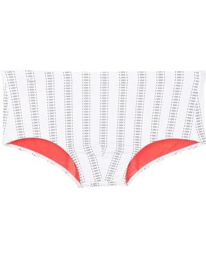 Amir Slama Abstract-Print Swim Trunks - Red