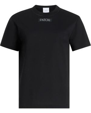 Patou Short-Sleeved Logo T-Shirt - Black