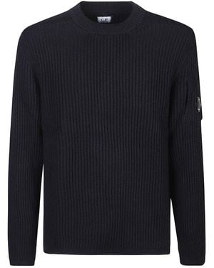 C.P. Company Ribbed wool-blend sweater - Blau