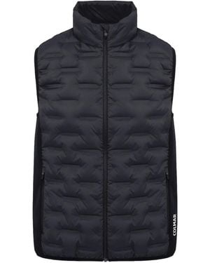 Colmar Geometric-Patterned Zip-Fastening Gilet - Blue