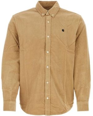 Carhartt Madison Corduroy Long-Sleeve Shirt - Natural