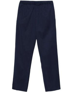 Aspesi Drawstring-Waist Tapered Trousers - Blue