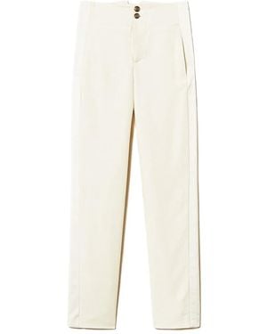 Twinset Satin-Panelled Trousers - White