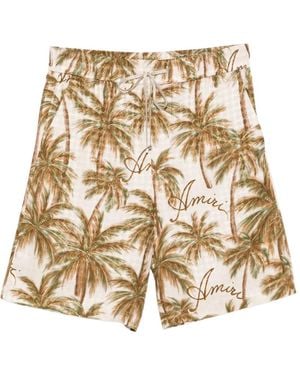 Amiri Logo-Print Shorts - White