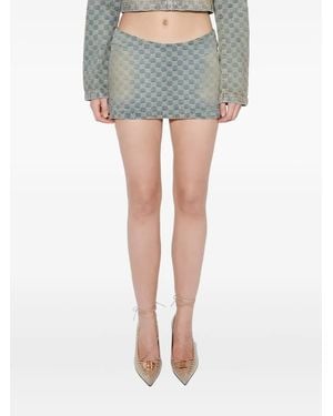 MISBHV Minifalda con monograma - Azul