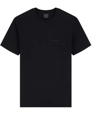 ARMANI EXCHANGE Logo-Print T-Shirt - Black