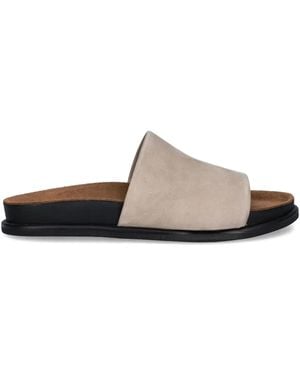 Vagabond Shoemakers Effie Suède Leren Sandalen - Wit