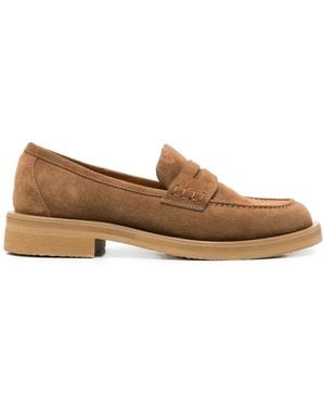 Mara Bini Loafer aus Wildleder - Braun