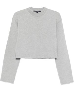 Sofie D'Hoore Jersey corto con cuello redondo - Blanco