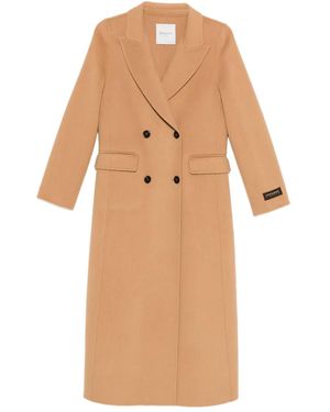 ERMANNO FIRENZE Double-Breasted Coat - Natural