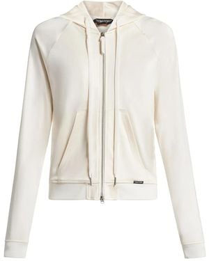 Tom Ford ジップアップ パーカー - ホワイト