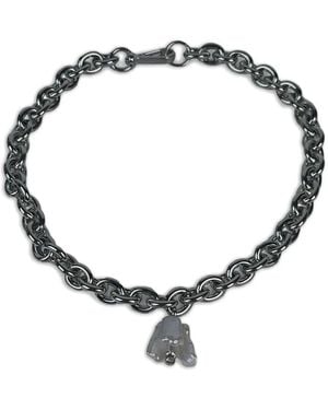 Simone Rocha Pearl-Pendant Chain Necklace - Metallic