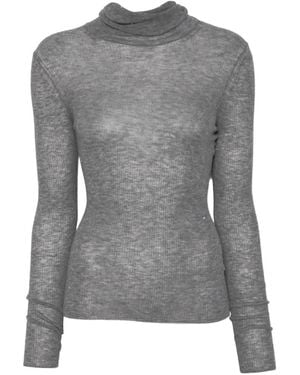 ELEH Pull Côtelé À Sequins - Grey