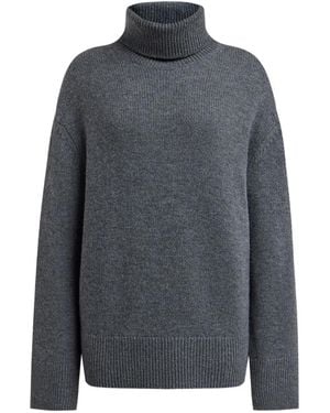 12 STOREEZ Turtleneck Jumper - Grey