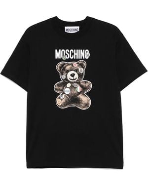 Moschino テディベア Tシャツ - ブラック