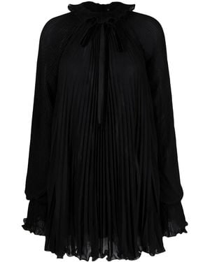 Philipp Plein Pleated Shift Dress - Black