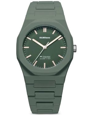 D1 Milano Polycarbon 40.5Mm Watch - Green