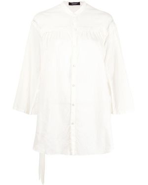 Undercover Belted Pleated Shirt - White