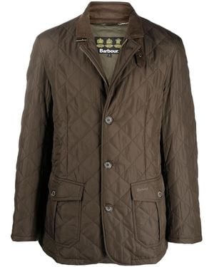 Barbour Brown Lutz Quilted Jacket