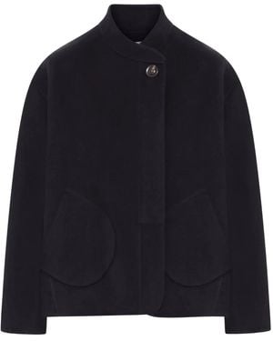 Soeur Windsor Patch-Pocket Jacket - Blue