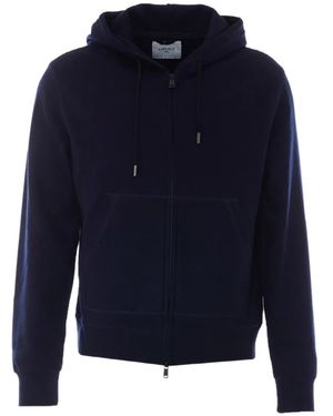 Circolo 1901 Hoodie En Laine À Fermeture Zippée - Blue