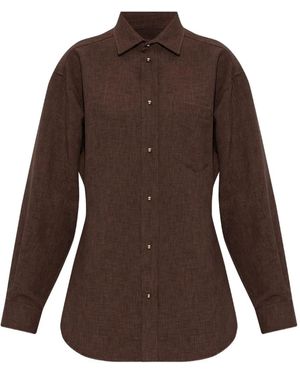 DARKPARK Tasche Mit Knopfverschluss - Braun