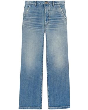 Saint Laurent Serge Wide-Leg-Jeans - Blau