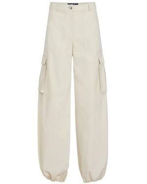 Toccin Wide-Leg Cargo Pants - White