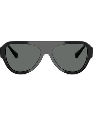 Jimmy Choo Lunettes De Soleil À Monture Pilote - Noir