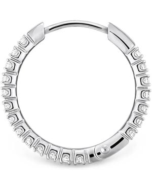 SABOTEUR Diamond Hoop Earrings - Metallizzato