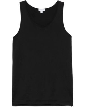 Sunspel Katoenen Tanktop - Zwart