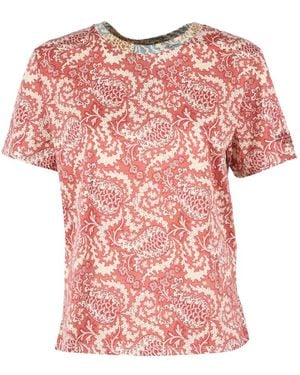 Weekend by Maxmara Patterned T-Shirt - Pink