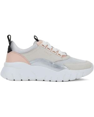 Bally Panelled Leather Low-Top Trainers - White