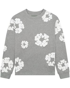 DENIM TEARS Wreath Long Sleeve T-Shirt - Grey