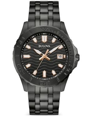 Bulova Classic Wave-Dial 42Mm Watch - Black