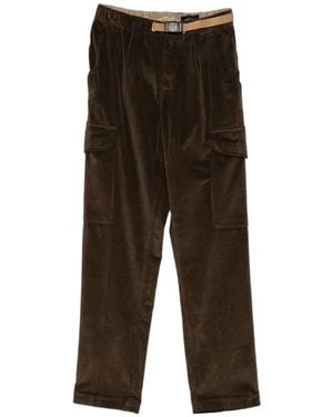 White Sand Belt Corduroy Pants - Brown