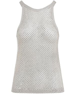 Tom Ford Lurex Knit Top - Grey