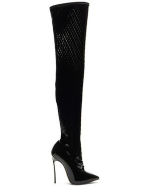 Casadei Ultravox Over The Knee - Black