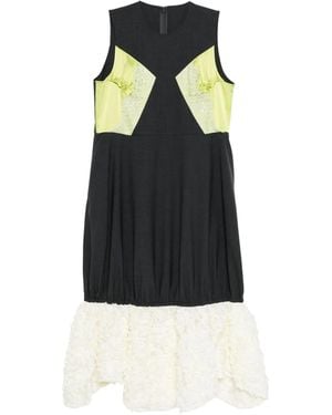 Enfold Floral-Lace Dress - Black