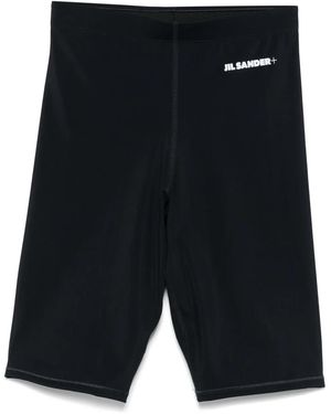 Jil Sander Logo-Print Shorts - Black