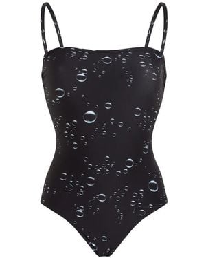 Vilebrequin Printed Bustier Swimsuit - Black