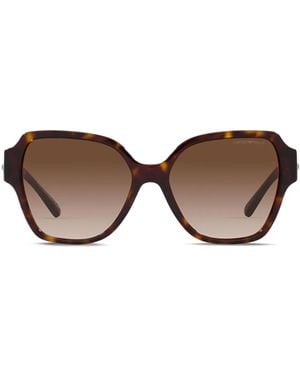 Emporio Armani バタフライフレーム サングラス - ブラウン