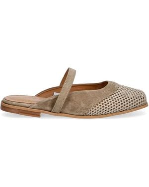 Inuikii Lazy Ny Crochet-Knit-Detail Mules - White