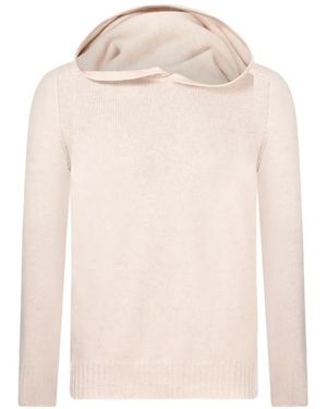 Gran Sasso Gestrickter Kapuzenpullover - Natur